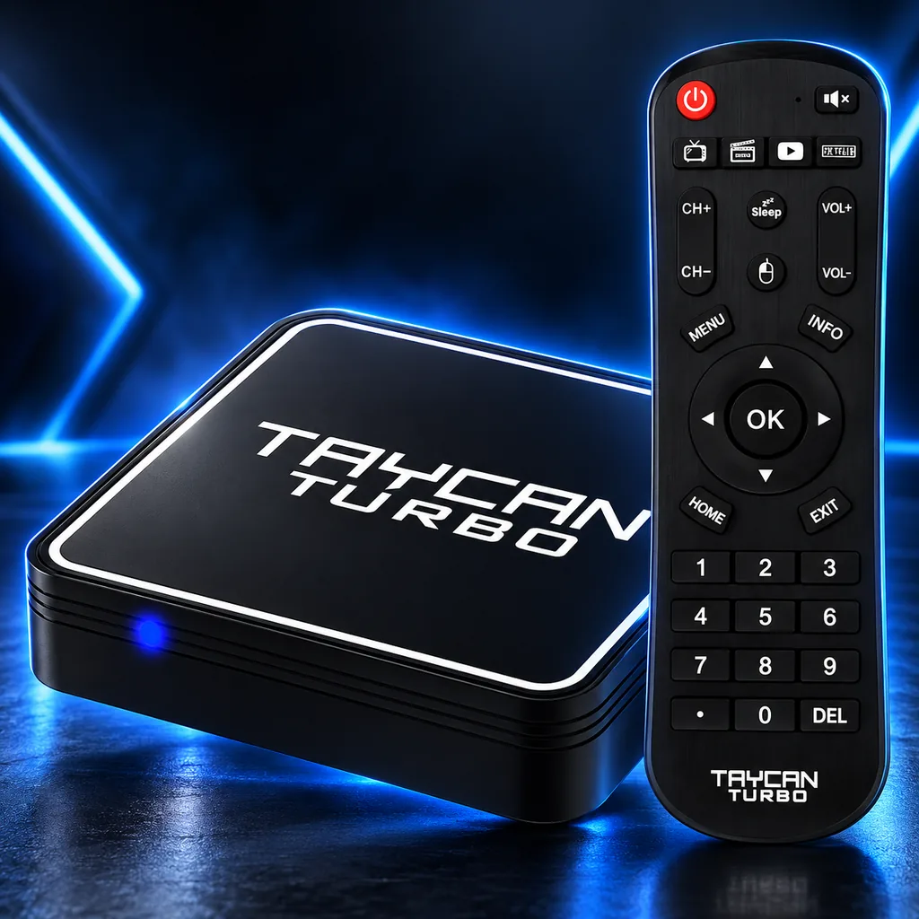 Imagem estilizada baseada em foto de Audisat Taycan Turbo com controle remoto