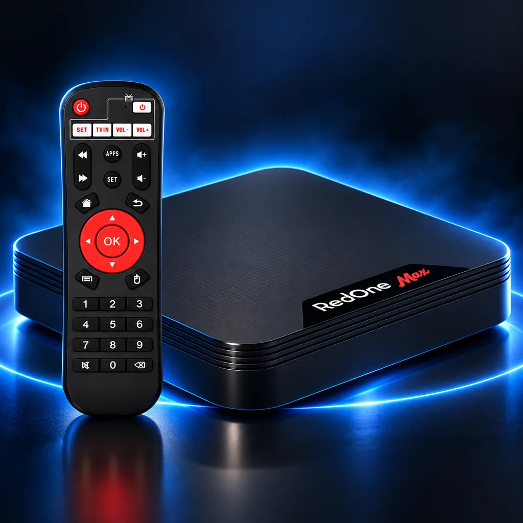 Imagem estilizada baseada em foto de RedOne Max com controle remoto